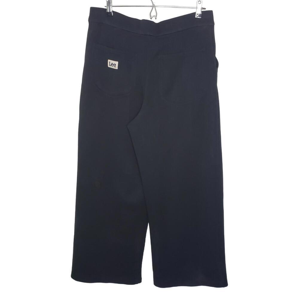 Lee Women's 14 Black Faux Crease Wideleg Trousers (1785)